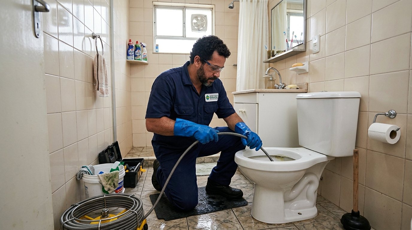 Desentupimento de Vaso com Equipamento em Cuiabá‑MT