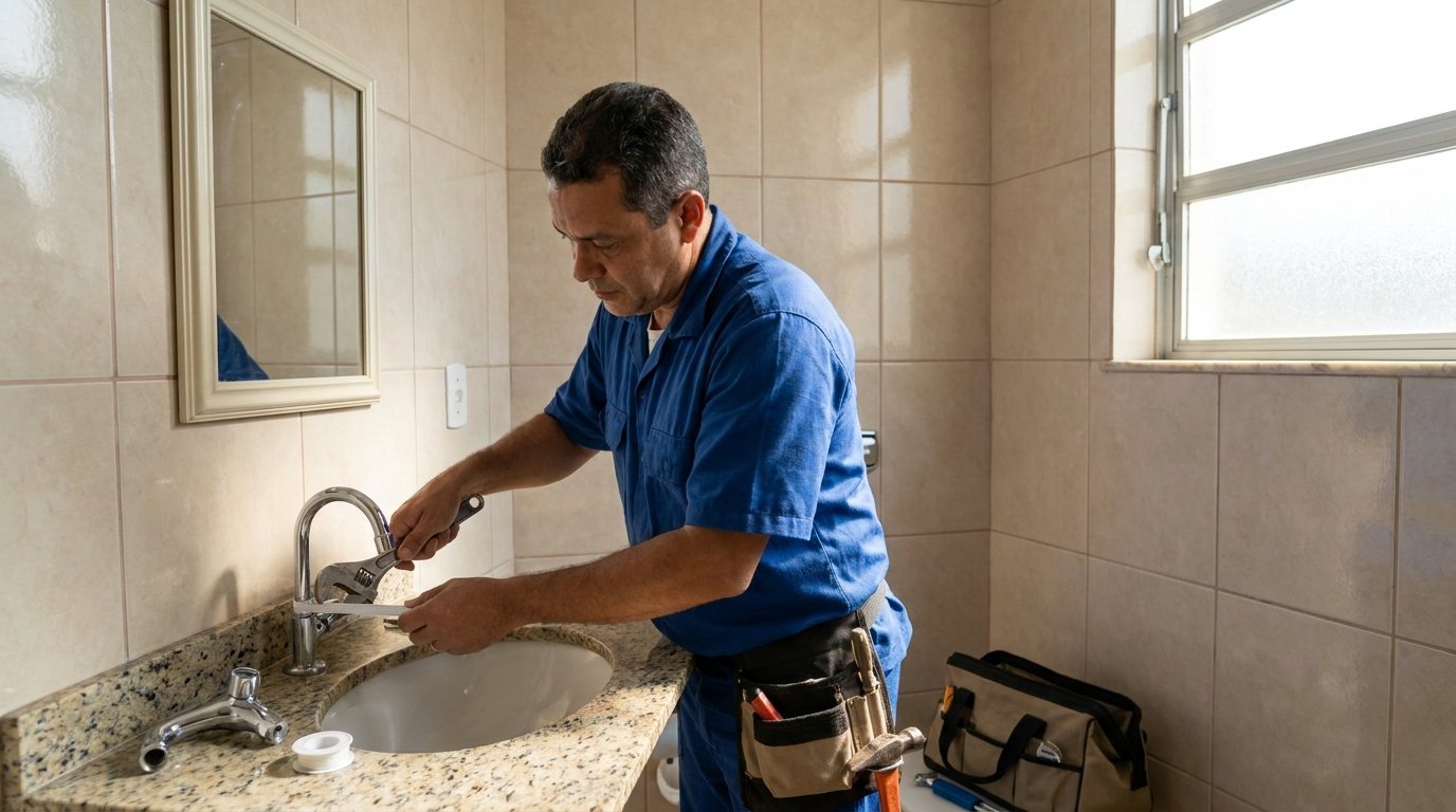 Instalação Hidráulica no Banheiro em Cuiabá‑MT